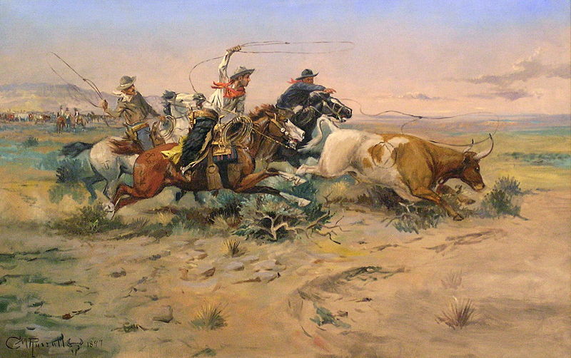 The Herd Quitter - Charles Marion Russell Paintings